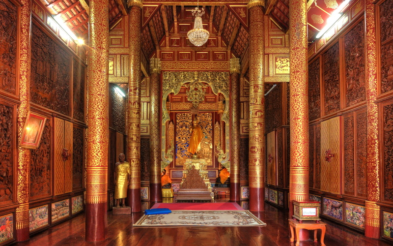 fang, mai, ngam, wat, thailand, chiang, 2K, chedi