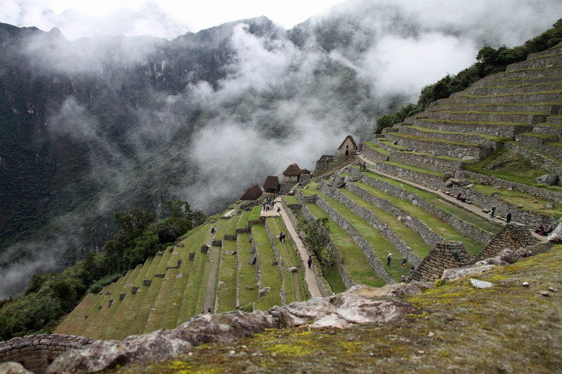 travel destinations, beauty in nature, trail, no people, Machu, day, old ruin, fog, tranquil scene, civilization, Picchu, andes, Peru, built structure