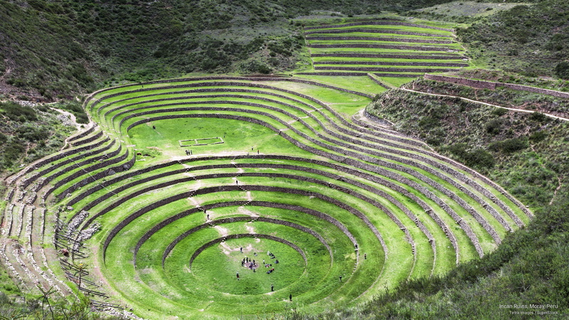peru, Architecture, ruins, incan, moray, 2K