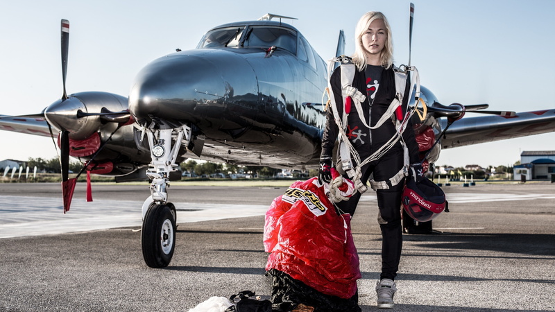 4K, style, plane, Inka Tiitto, extreme sport, skydiving, fly, flying, skydiver