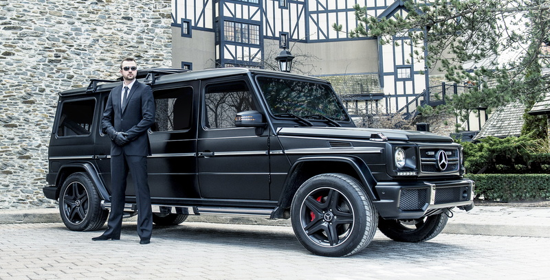 INKAS, Benz, day, AMG, people, full length, building, architecture, suit, tourist, journey, black, transportation, car, 4x4, jacket, retro Styled, Mercedes