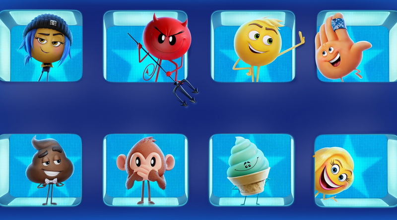 fun, smiling, blue background, relaxation, teenager, people, human face, indoors, creativity, 4K, anthropomorphic smiley face, emojimovie express yourself 4k new  hd for desktop
