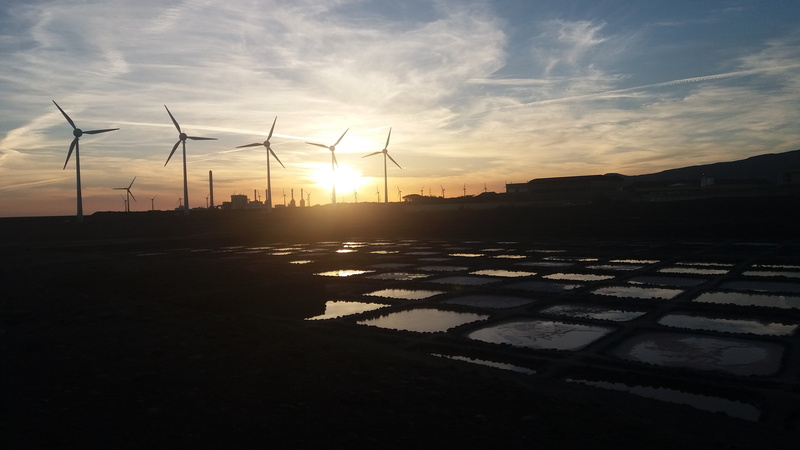 cloud - sky, outdoors, environmental conservation, salinas, silhouette, alternative energy, sunset, environment, technology, sun, landscape, fuel and power generation