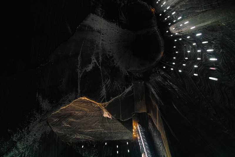 outdoors, illuminated, cave, cavern, untitled, indoors, tree, light, low angle view, architecture, cold temperature, Salina, no people, black color, nature