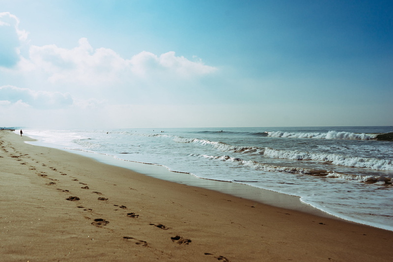 water, no people, beauty in nature, seashore, nature, horizon, sea, seawater, sky, motion, horizon over water, beach, tranquil scene, 1080P, tranquility
