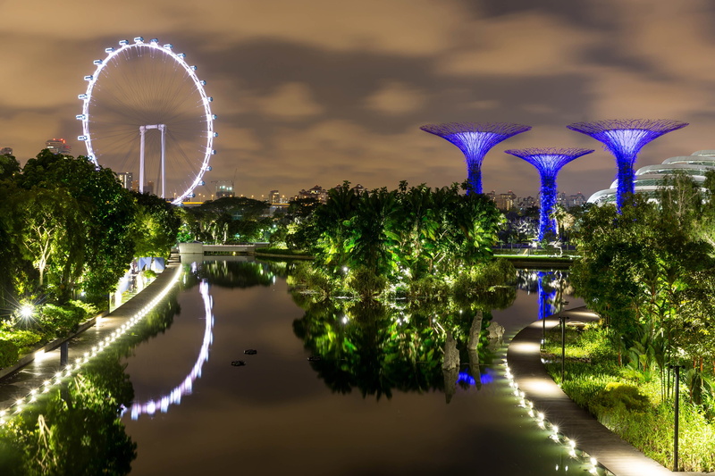 pond, 2K, Gardens by the Bay, photo, Singapore