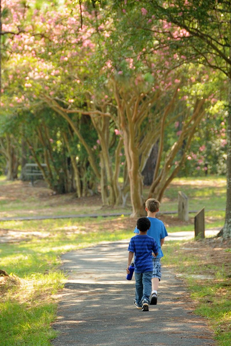 innocence, friends, full length, men, leafed, tree, two, bloom, males, park, kids, near, boys, lifestyles, crape, leisure activity, casual clothing, nature