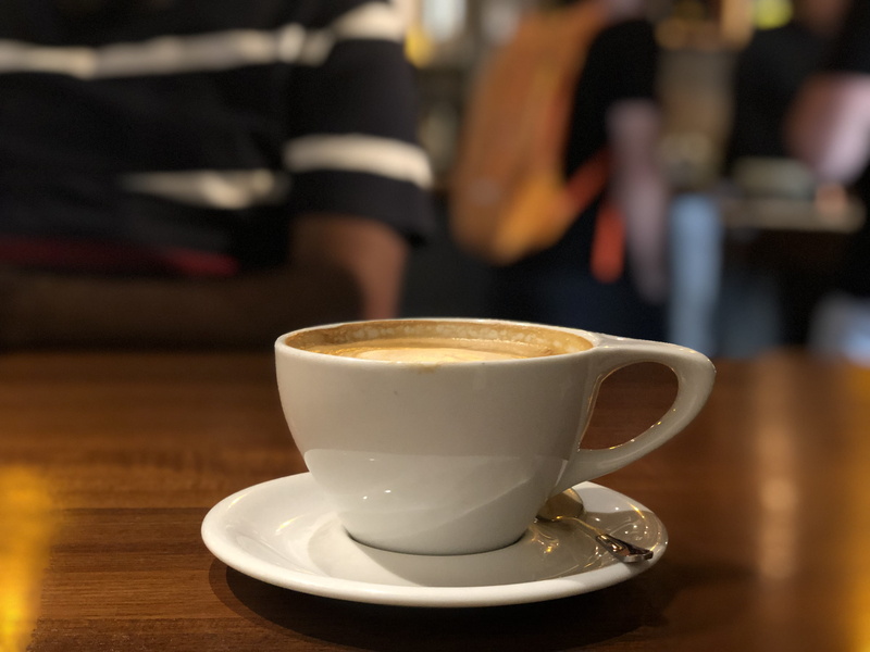 refreshment, 2390 nw 2nd ave, miami, cafe, pottery, focus on foreground, close-up, latte, drink, table, coffee cup, restaurant, food and drink, united states