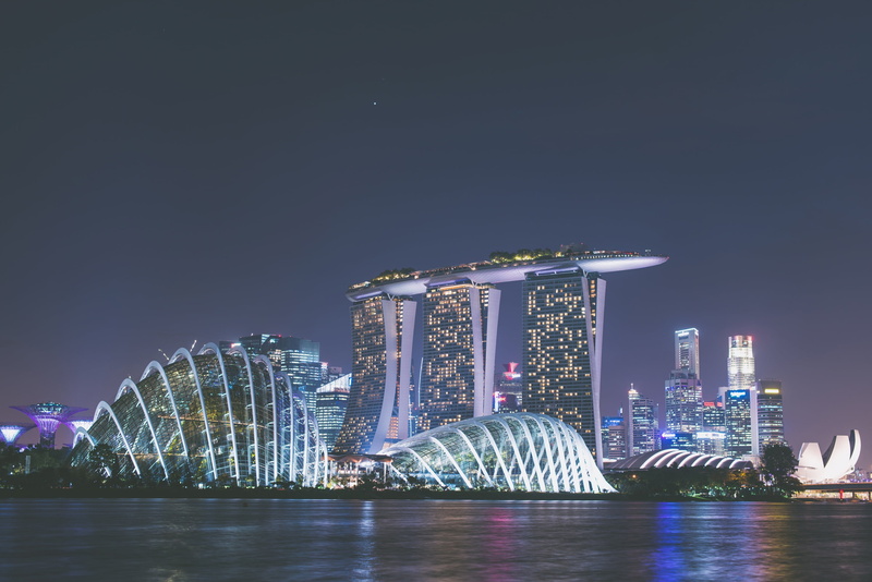 urban skyline, building exterior, sky, skyscraper, modern, ship, office building exterior, city, marina, no people, design, 2K, structure, cityscape, bay
