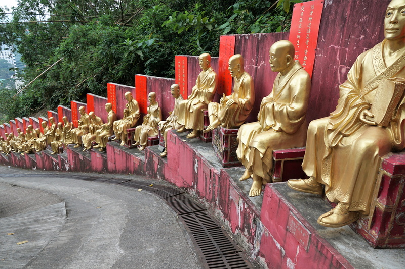 travel, education, buddha, child, idol, the past, hong kong, art, places of interest, ten thousand buddhas, man, 5K, park, creativity, art and craft, building