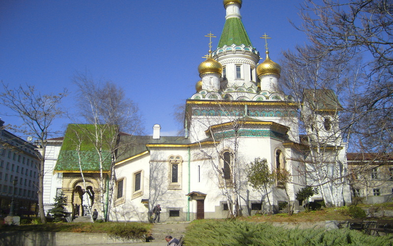 russian, church, facade, east, 2K, sofia