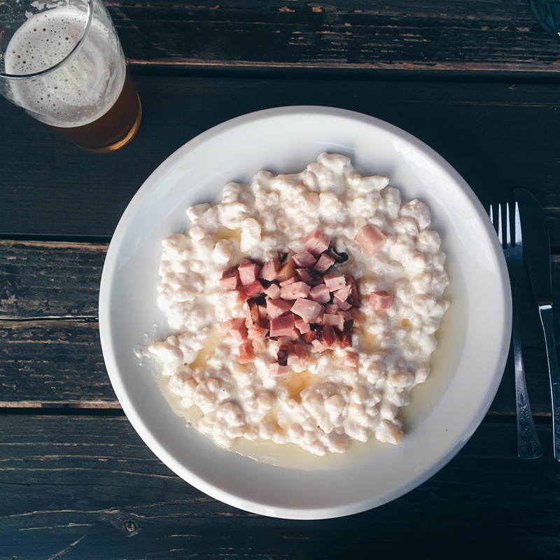 ready-to-eat, top view, halu, refreshment, porridge, gourmet, cultures, drink, meal, 1080P, bowl, oatmeal, directly above, food and drink, no people, Halušky