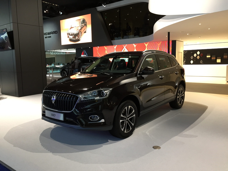 tradition, retro styled, mode of transportation, Frankfurt, borgward, Bx7, showroom, trade fair stand, garage, retail, modern, car, german engineering