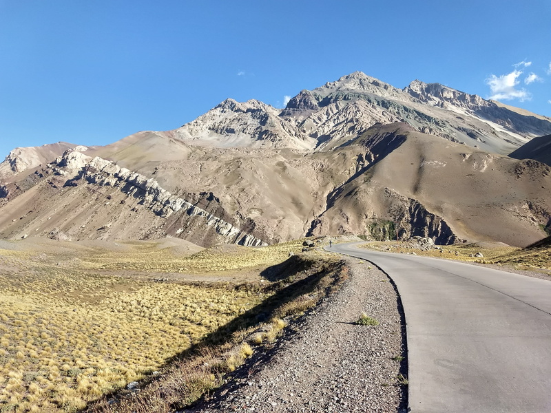 travel, mountain, direction, landscape, argentina, day, dirt road, aconcagua, outdoors, road, way, scenics - nature, beauty in nature, lines, colors, 4K