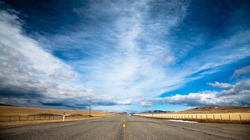 empty, gray, 1920x1080, road, asphalt, highway, 1080P, world