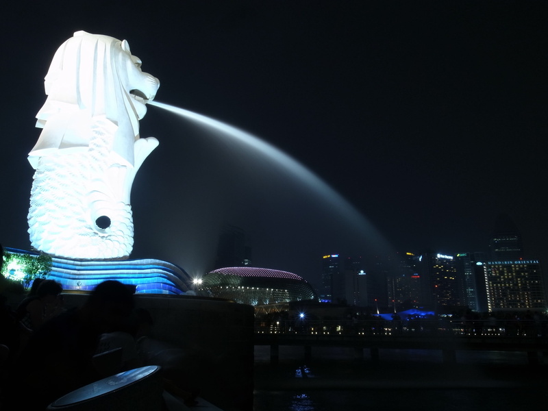 low angle view, building Exterior, urban Scene, tall - high, fountain, city, tourism, travel, travel destinations, cityscape, famous Place, modern, nature