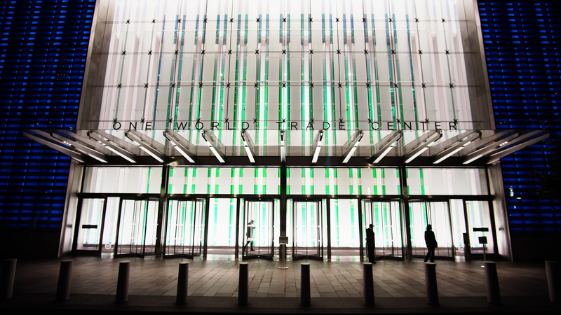 street, world, pattern, built structure, entrance, glass, day, ceiling, center, blue, green, light, concrete, window, city, open, building exterior, office building exterior