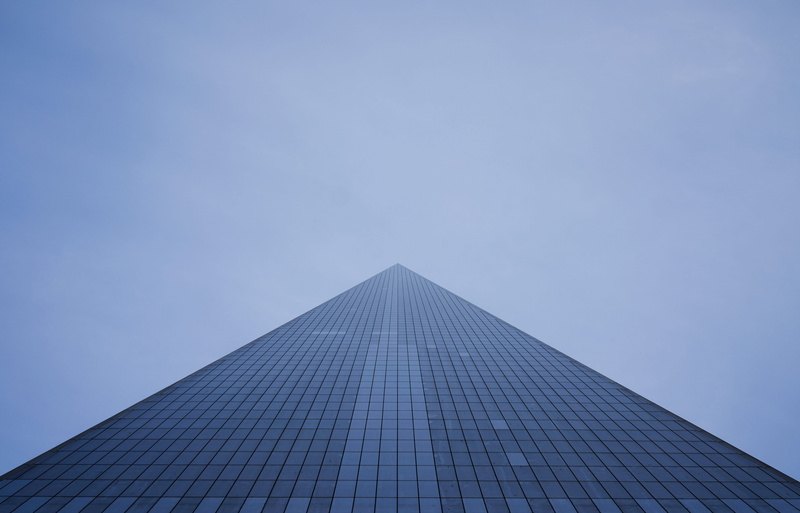 one world trade center, wtc, triangle shape, new york, office, city, skyscraper, directly below, rebecca lily, day, building exterior, dom tower, triangle