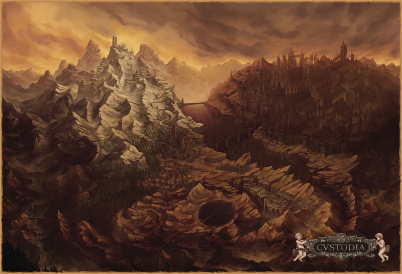Cvstodia, artwork, map, Blasphemous, video games, 720P