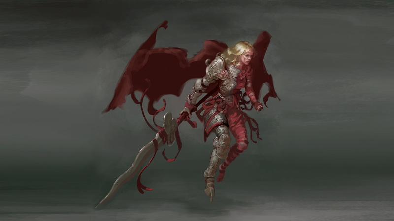 Perpetva, artwork, 1080P, video game art, Blasphemous, video games, of the Anointed Legion, concept art