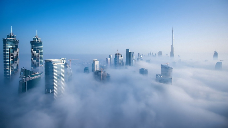 art, MIST, 1080P, dubai, united, k, arab, sky, hd, alkhalifa, burj, nature, skyscapes, cityscapes, al, skyscrapers, emirates