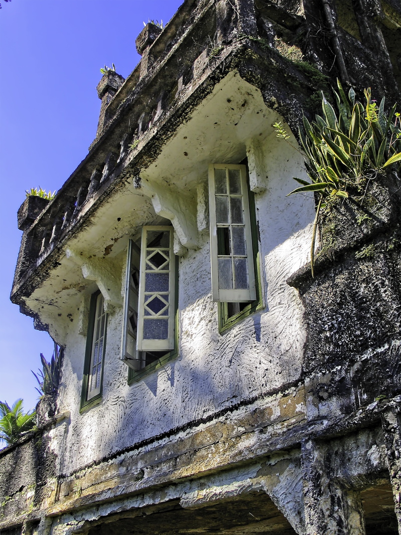 sunlight, built structure, the past, ancient building, nature, tourist spot, tropical queensland, low angle view, no people, paronella park, queensland
