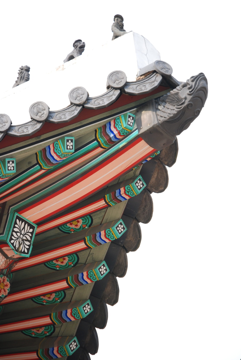 animal representation, gyeongbok palace, korean, construction, traditional houses, sky, 4K, traditional, korea culture, representation, art and craft