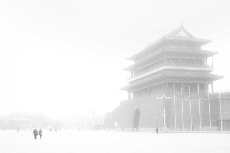city, wall, snowing, fog, cold temperature, day, building exterior, 5K, travel destinations, built structure, copy space, china, architecture, outdoors