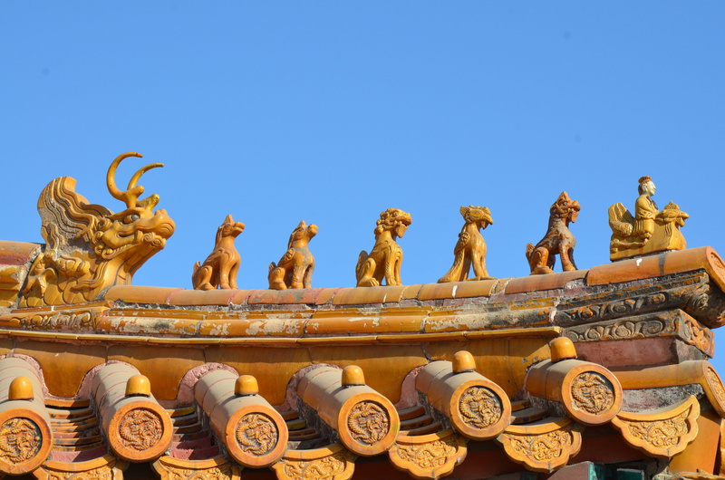 travel destinations, representation, the past, clear sky, cultures, no people, ornate, pekin, art and craft, belief, forbidden city, day, craft, human representation