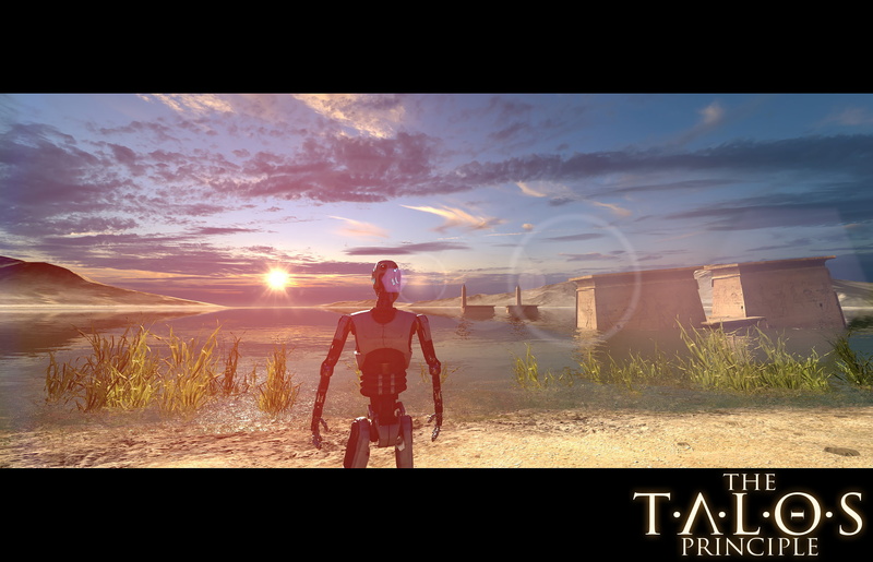 leisure activity, 2K, sunbeam, one person, full length, sunset, outdoors, lifestyles, real people, men, cloud - sky, The Talos Principle, beauty in nature