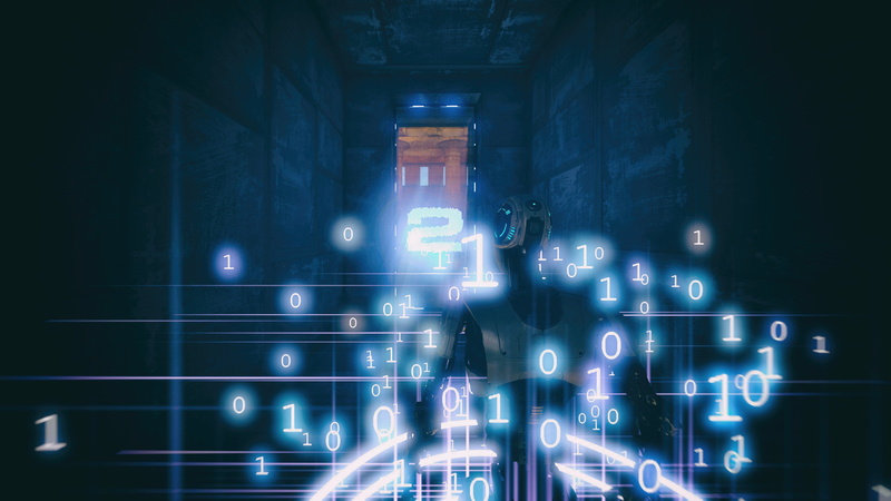 the talos principle screen shot video games robot binary, 4K