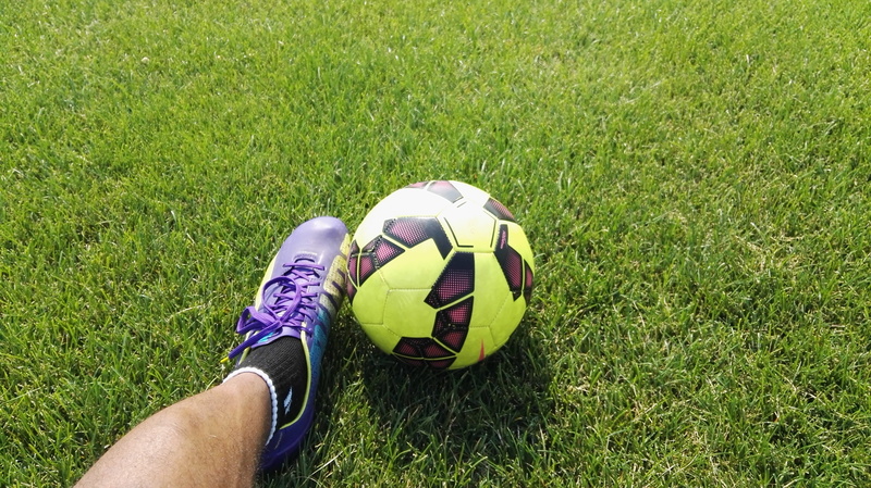 sport, green color, leg, green, plant, high angle view, ball, kicking, 4K, grass, one person, human body part, kick, human leg, beside, outdoors, soccer ball