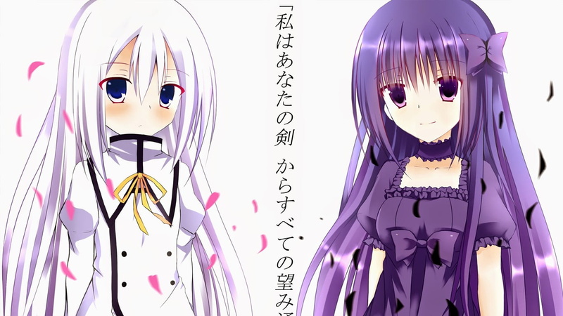 retail, close-up, toy, pink color, Restia Ashdoll, 720P, Terminus Est, female likeness, purple, Seirei Tsukai no Blade Dance , studio shot, no people