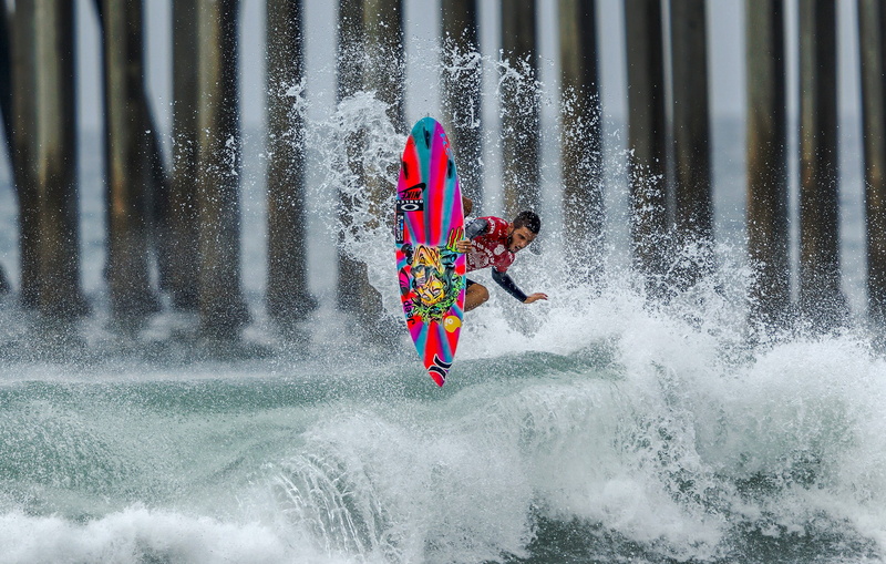 Brazilian Storm, Filipe Toledo, surfer, United States, 1080P, surfboard, surfing, CA, Huntington Beach, wave, US Open of Surfing, splash, squirt, extreme