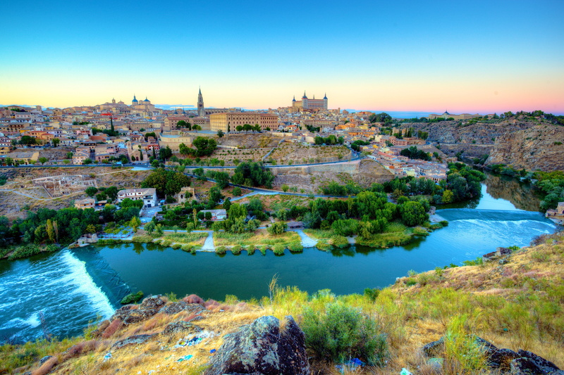 river, Toledo, Spain, home, 4K