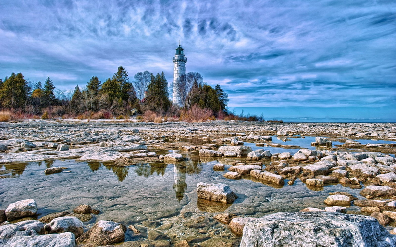 Sky, 2K, Coastal, Blue, Lighthouse