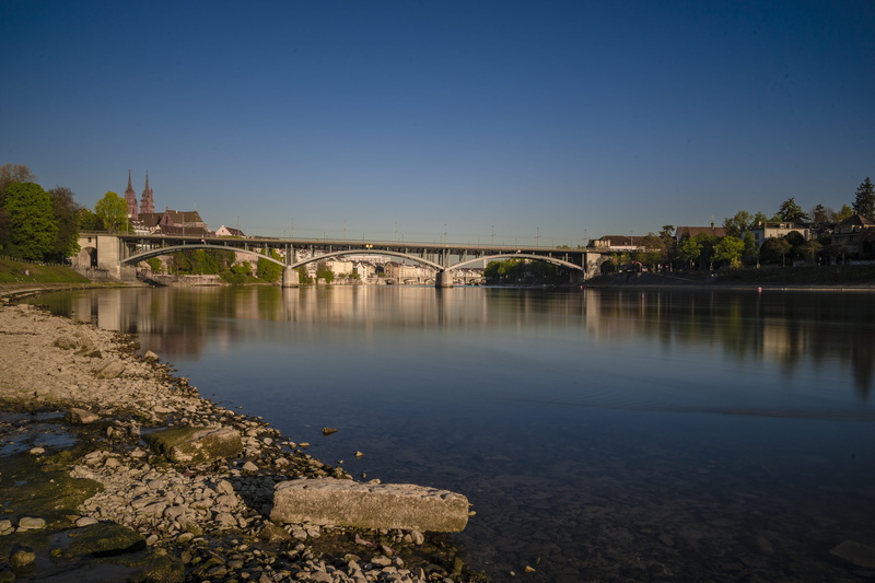 building, nature, day, reflection, rhein, bridge - man made structure, arch bridge, copy space, daylight, no people, architecture, clear sky, blue, built structure