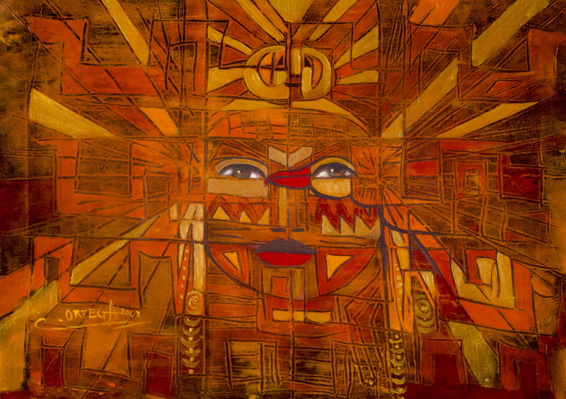 painters, art and craft, the past, sculptures, wall - building feature, ortega maila, world, representation, human representation, mural, museum, indoors