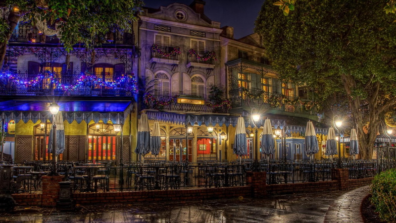 orleans, 1080P, restaurants, evening, nature, cityscapes, lights, nature and landscapes, cafe