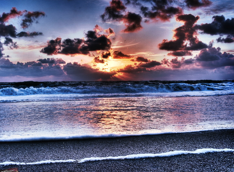beach, horizon, sky, Germany, cloud - sky, Travel, idyllic, Europe, tranquility, Island, Sylt, Nature, land, wave, beauty in nature, Clouds, outdoors, sunset