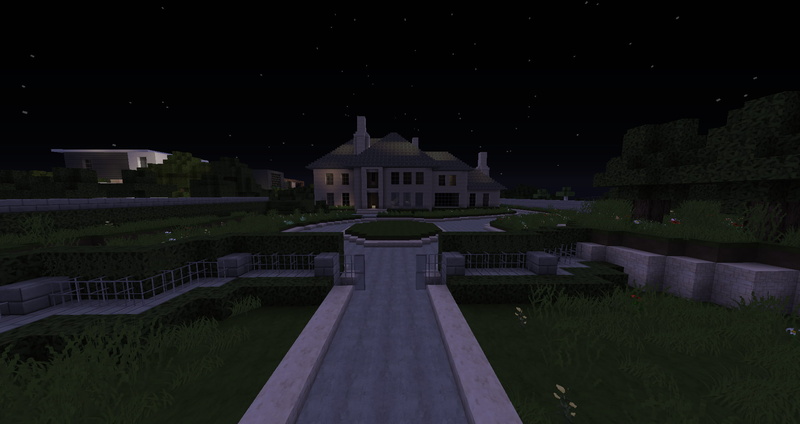 the past, plant, sky, water, nature, house, built structure, grass, travel, tourism, outdoors, architecture, mansions, building exterior, city, Minecraft