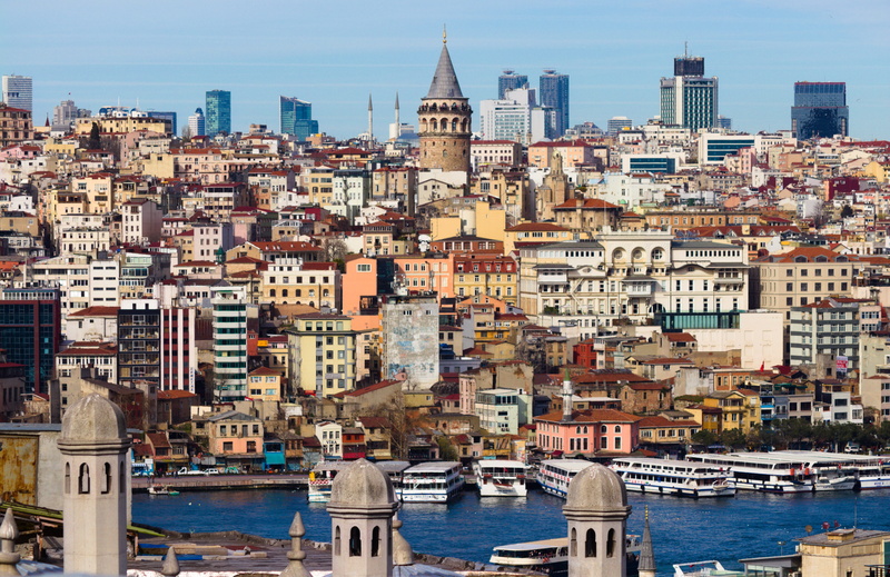 office building exterior, date, no people, blue, waterfront, marine, building, skyscraper, on, building exterior, bridge, travel, cami, peace, galata, nautical vessel