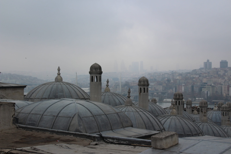 architecture, rainy, Dome, for, landscape, place of worship, building exterior, roof top, skyscraper, city, süleymaniye, Süleymaniye, sky, water, built structure