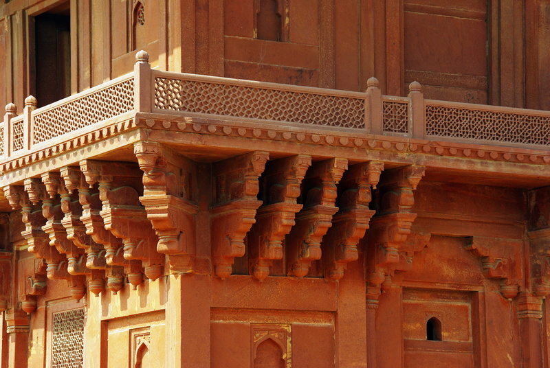pattern, old, fahtepur sikri, ancient, 4K, palace, wood - material, luxury, building exterior, no people, stone lace, ancient history, railing, carving - craft product