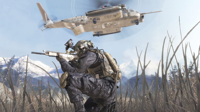 soldier, cod, 1080P, call, helicopter, video games, hd, modern, warfare, duty