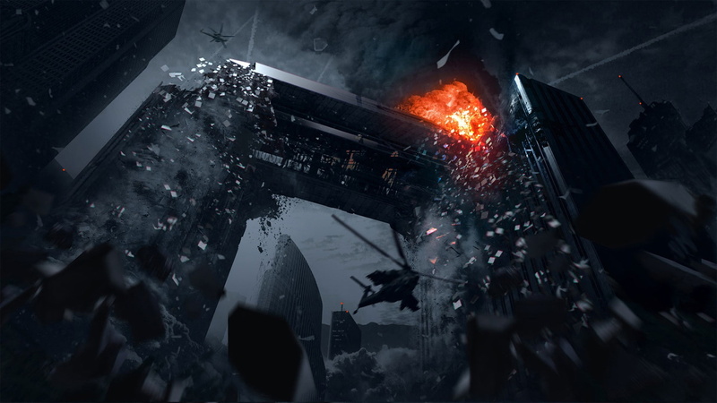 game, explosion, duty, helicopter, call, 1080P, buildings, ops, hd, cod, video, application, black, video games