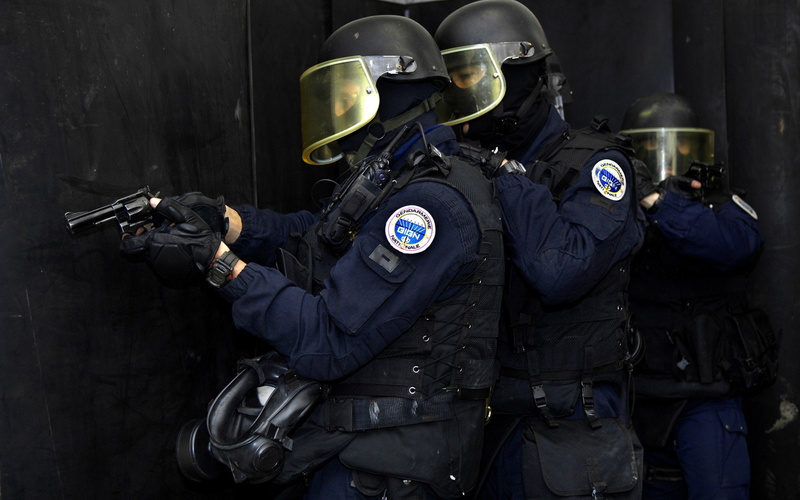 gun, 1080P, weapon, police, team, crime, emergency, swat