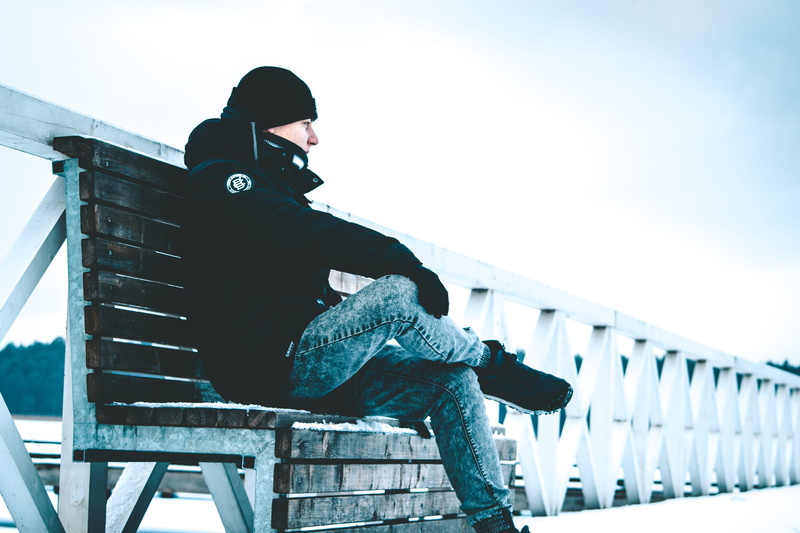 black, ninja, bridge, outdoors, batman, built structure, connection, standing, railing, man, bridge - man made structure, jacket, architecture, apparel