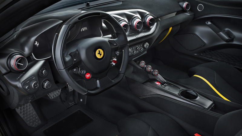 yellow, Ferrari, interior, 4K, sport car, black, interier