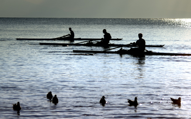 4K, nautical Vessel, people, oar, rowing, photo, Lausanne, nature, sailing, Lake Geneva, switzerland, outdoors, sea, sport, Pentax Kr, lake, sunset, water